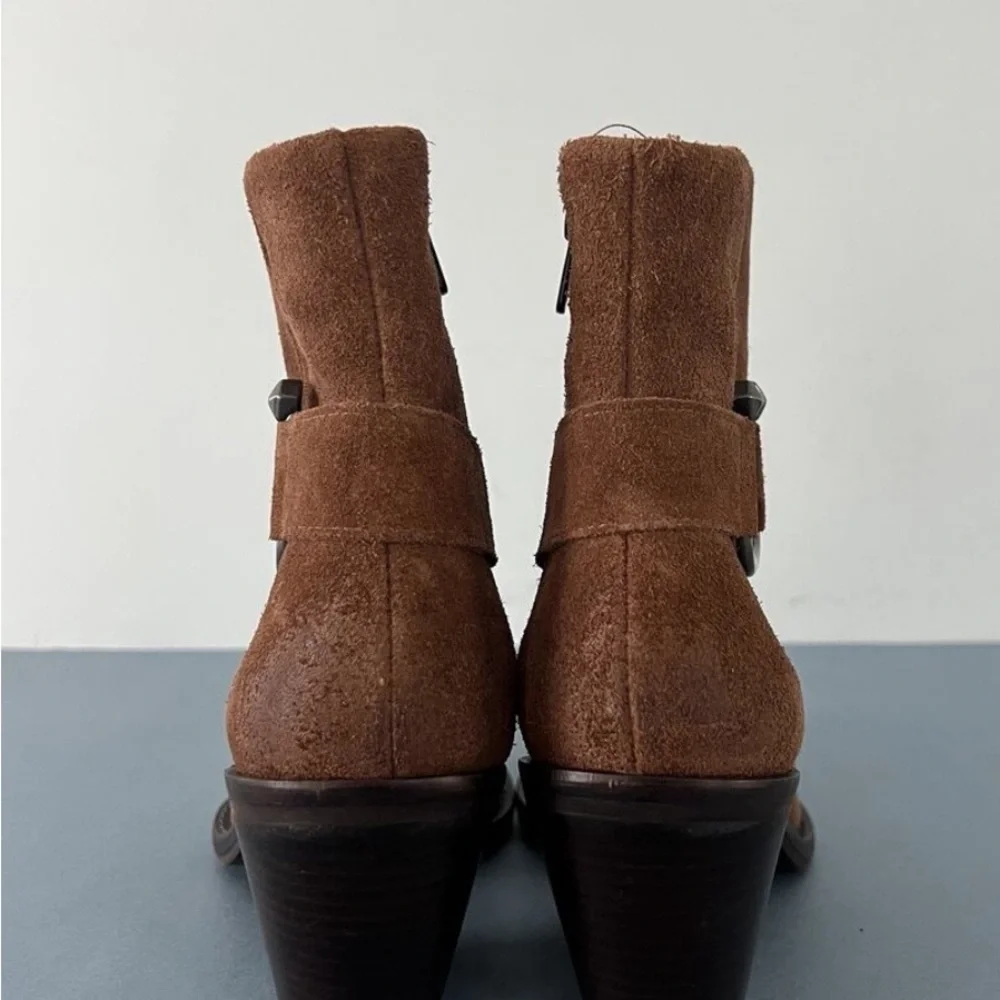 ANTONIO MELANI Tabbi Oiled Suede Western Boot women’s 9.5